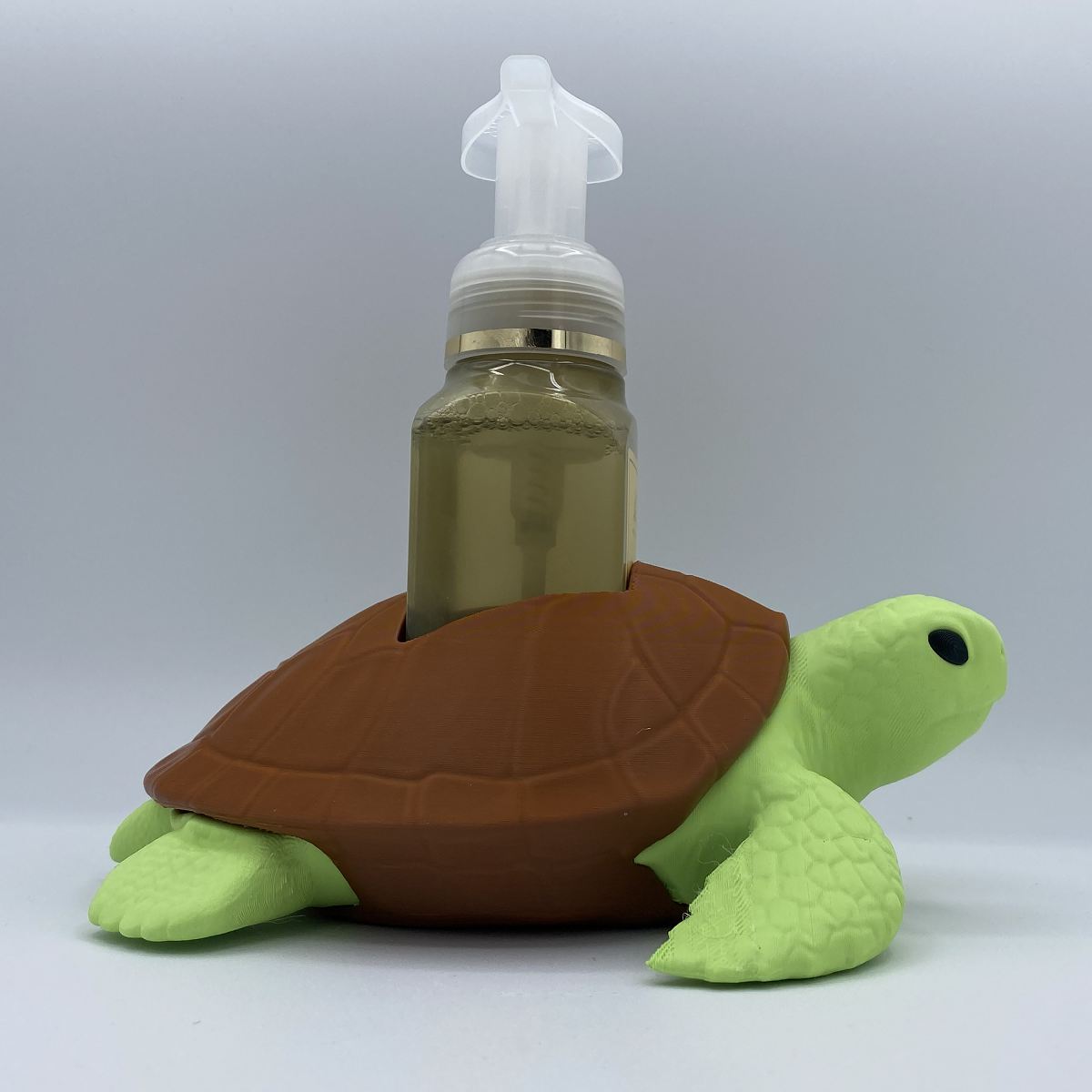 Sea Turtle BBW Soap Holder - 3D Printed Soap Dispenser Stand