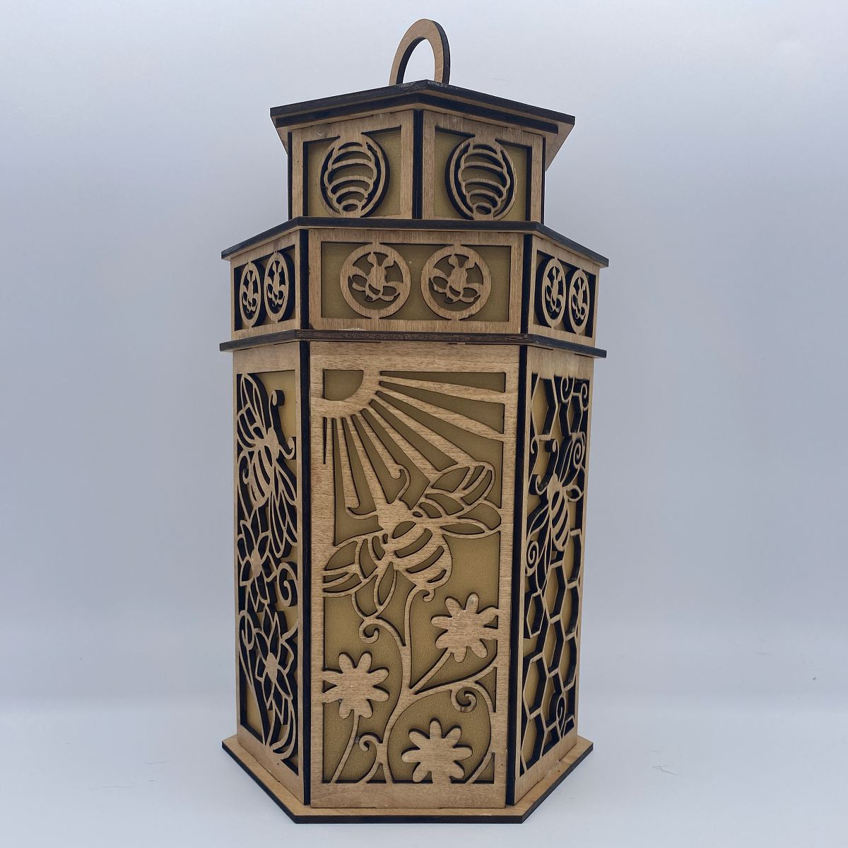 Honeybees with Flora Tower Cupola design Lantern