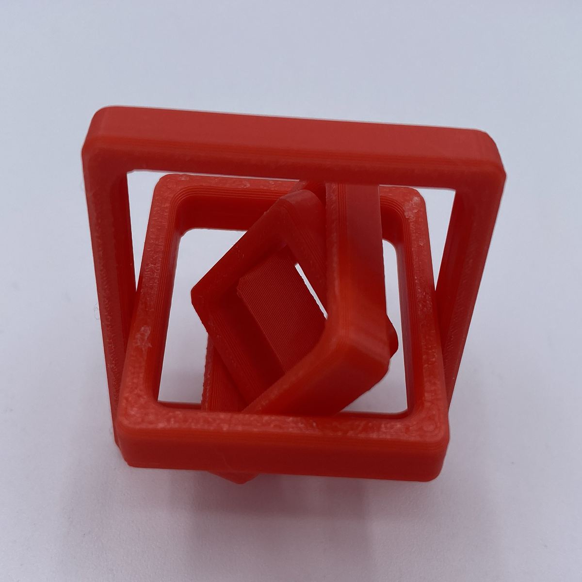 Square gyro spinner fidget 3D printed sensory toy