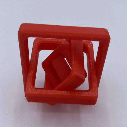 Square gyro spinner fidget 3D printed sensory toy