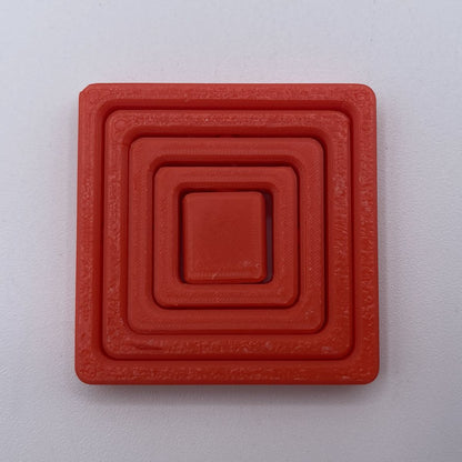 Square gyro spinner fidget 3D printed sensory toy