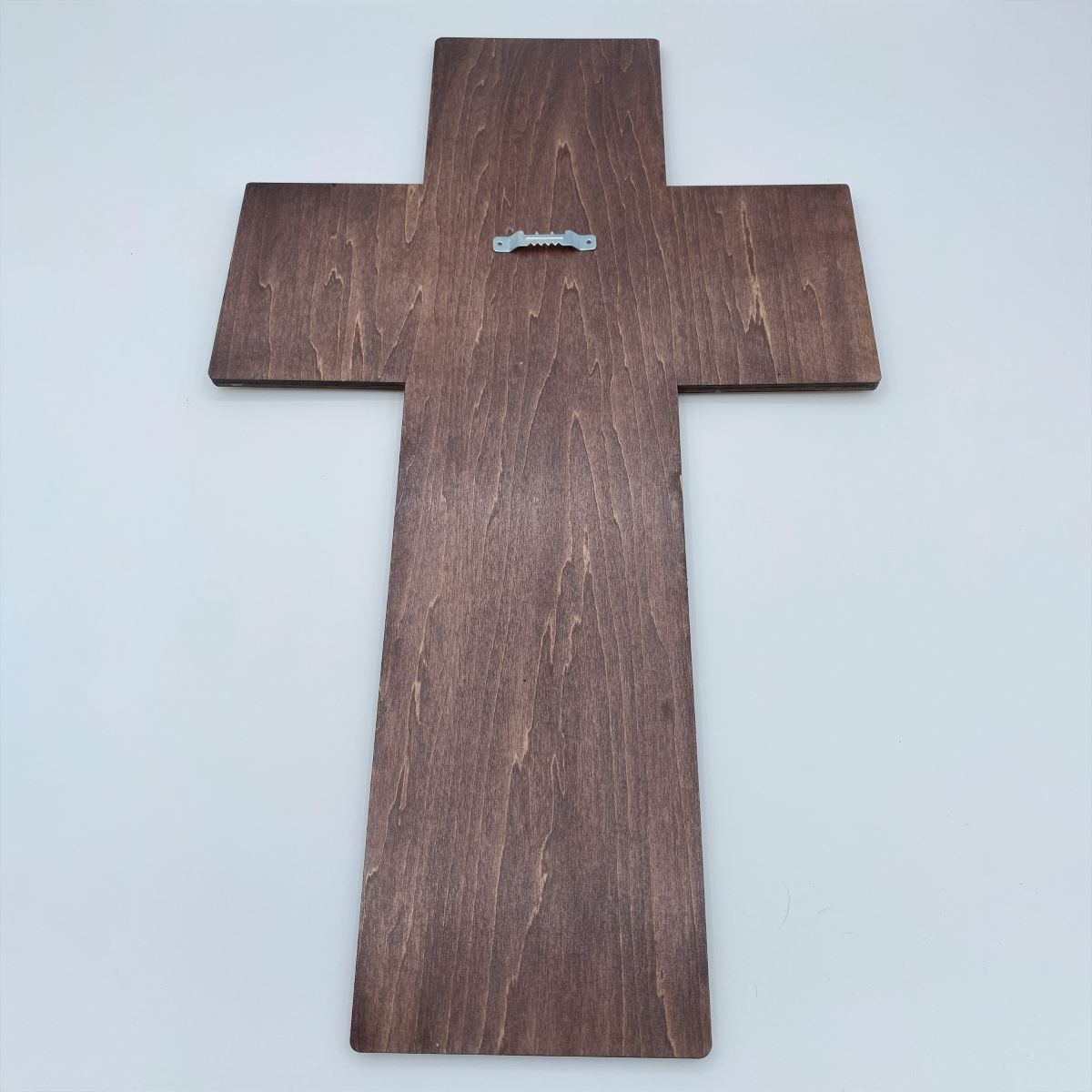 The Lord's Prayer laser cut wooden wall decor in layered basswood with hand-stained finish back side